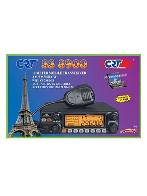 Statie radioamatori CRT SS 8900 AM, FM, LSB, USB, CW 28-29.7Mhz, ASQ, RF Gain, Roger Beep, 12V, programabil