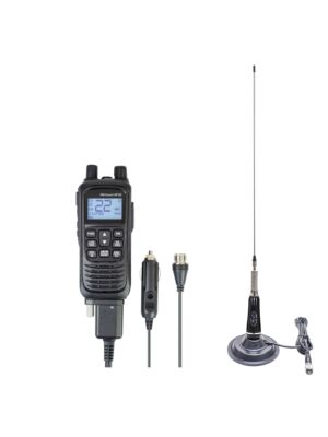 kit Statie radio CB portabila PNI Escort HP 82, multi standard, 4W, 12V, AM-FM cu antena CB PNI LED 2000