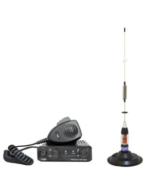 Kit Statie radio CB PNI Escort HP 2020 un singur canal 22 cu antena CB PNI ML70 cu magnet