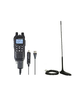 Kit Statie radio CB portabila PNI Escort HP 82, multi standard, 4W, 12V, AM-FM cu antena CB PNI Extra 45 cu magnet