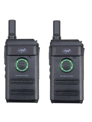 Kit 2 statii radio portabile PNI PMR R10 PRO, 446MHz, 0.5W, 16 canale programabile, 16 PMR si tonuri 50 CTCSS si 104 DCS