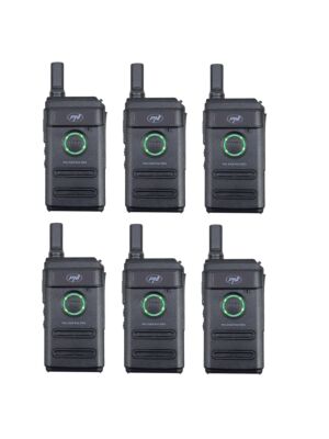 Kit 6 statii radio portabile PNI PMR R10 PRO, 446MHz, 0.5W, 16 canale programabile, 16 PMR si tonuri 50 CTCSS si 104 DCS