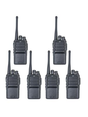 Kit 6 statii radio portabile PNI PMR R15 0.5W, 16 canale programabile, 16 PMR si tonuri 50 CTCSS si 104 DCS, ASQ, TOT, m