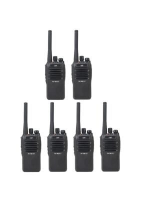 Kit 6 statii radio portabile PNI PMR R17 446MHz, 0.5W, 16 canale PMR si tonuri 50 CTCSS si 104 DCS, programabila, Li-Ion