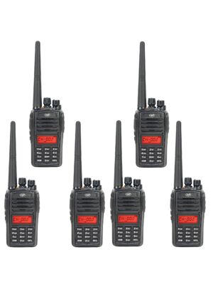 Kit 6 statii radio portabile PNI PMR R18, 446MHz, 0.5W, 128 canale, 16 PMR si tonuri 50 CTCSS si 104 DCS, Radio FM, prog