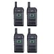 Kit 4 statii radio portabile PNI PMR R10 PRO, 446MHz, 0.5W, 16 canale programabile, 16 PMR si tonuri 50 CTCSS si 104 DCS