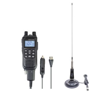 kit Statie radio CB portabila PNI Escort HP 82, multi standard, 4W, 12V, AM-FM cu antena CB PNI LED 2000