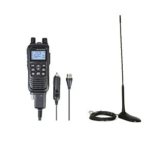 Kit Statie radio CB portabila PNI Escort HP 82, multi standard, 4W, 12V, AM-FM cu antena CB PNI Extra 45 cu magnet