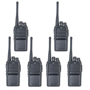 Kit 6 statii radio portabile PNI PMR R15 0.5W, 16 canale programabile, 16 PMR si tonuri 50 CTCSS si 104 DCS, ASQ, TOT, m