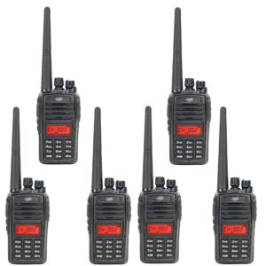 Kit 6 statii radio portabile PNI PMR R18, 446MHz, 0.5W, 128 canale, 16 PMR si tonuri 50 CTCSS si 104 DCS, Radio FM, prog